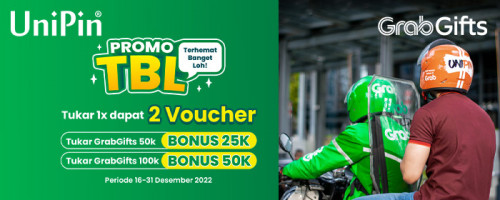 Promo TBL (Terhemat Banget Loh) – Tukar 1x dapat 2 Voucher GrabGifts